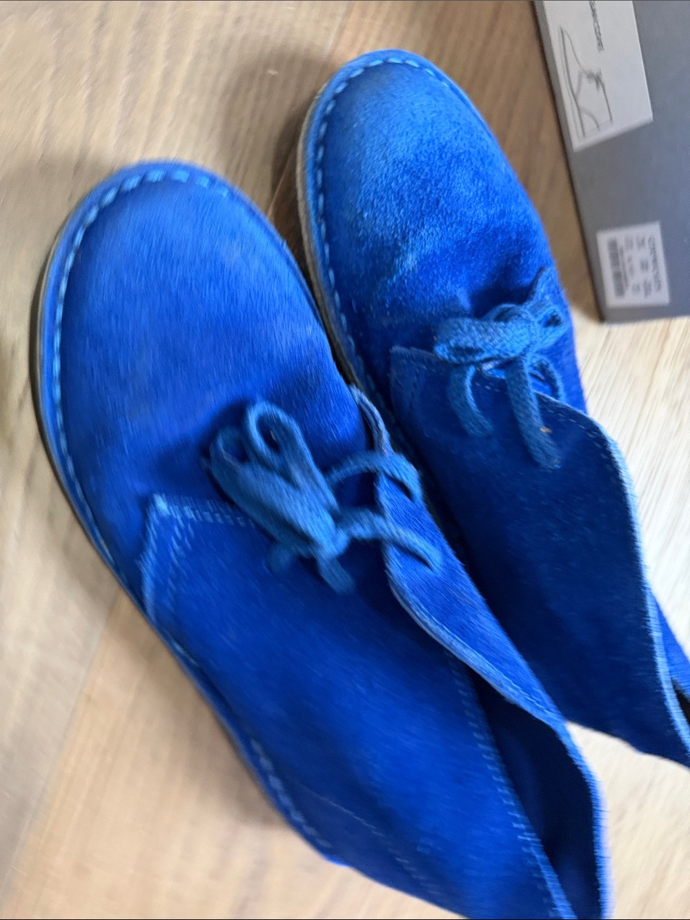J. Crew Kids Royal Blue Suede Lace-Up Boots